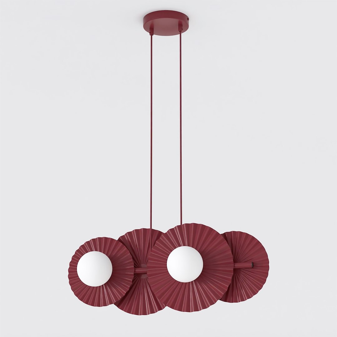 Emibig Umbra závěsné svítidlo 4x8 W vínová 1729/4