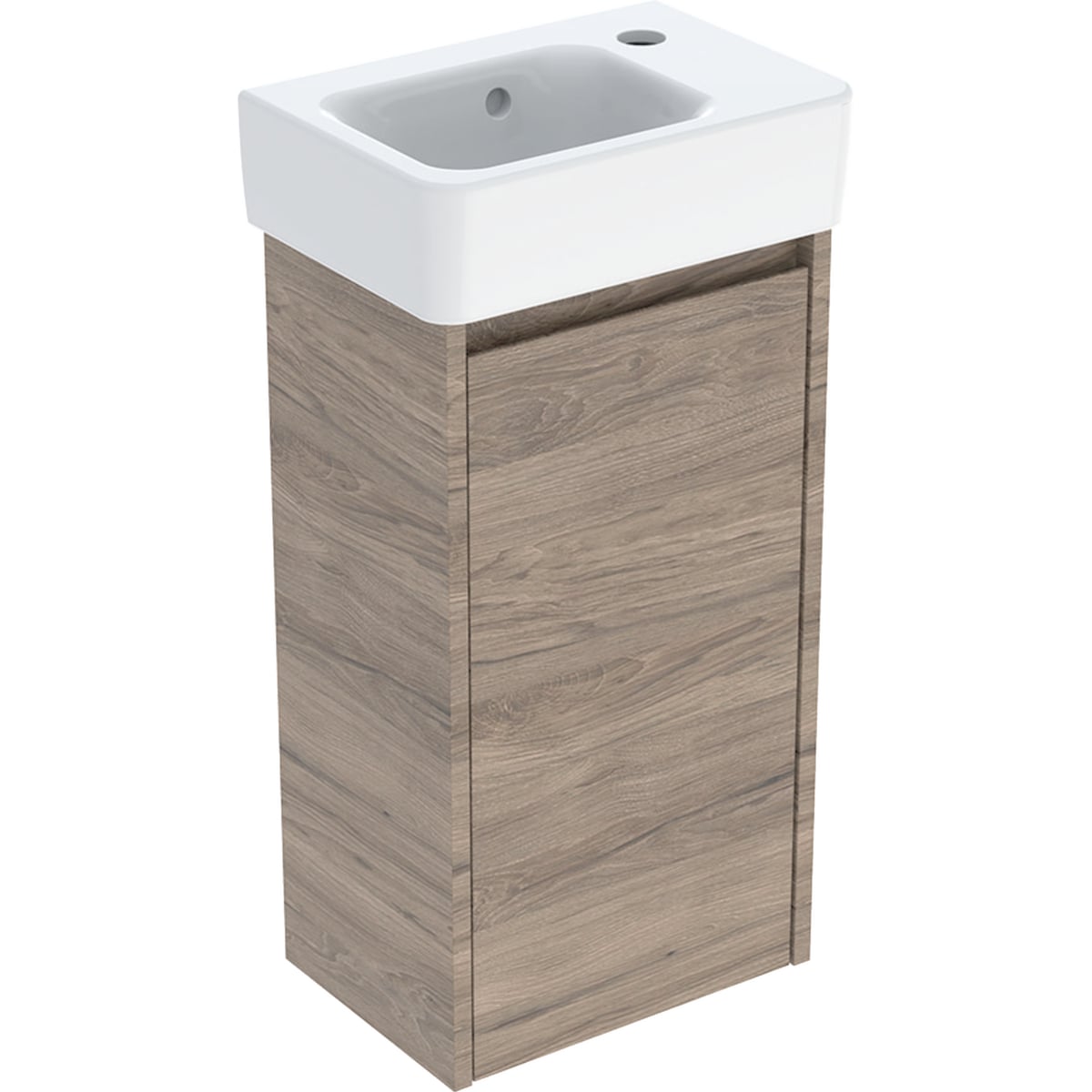 Geberit Selnova Square umyvadla se skříňkou 36 cm ořechová 504.130.JR.1