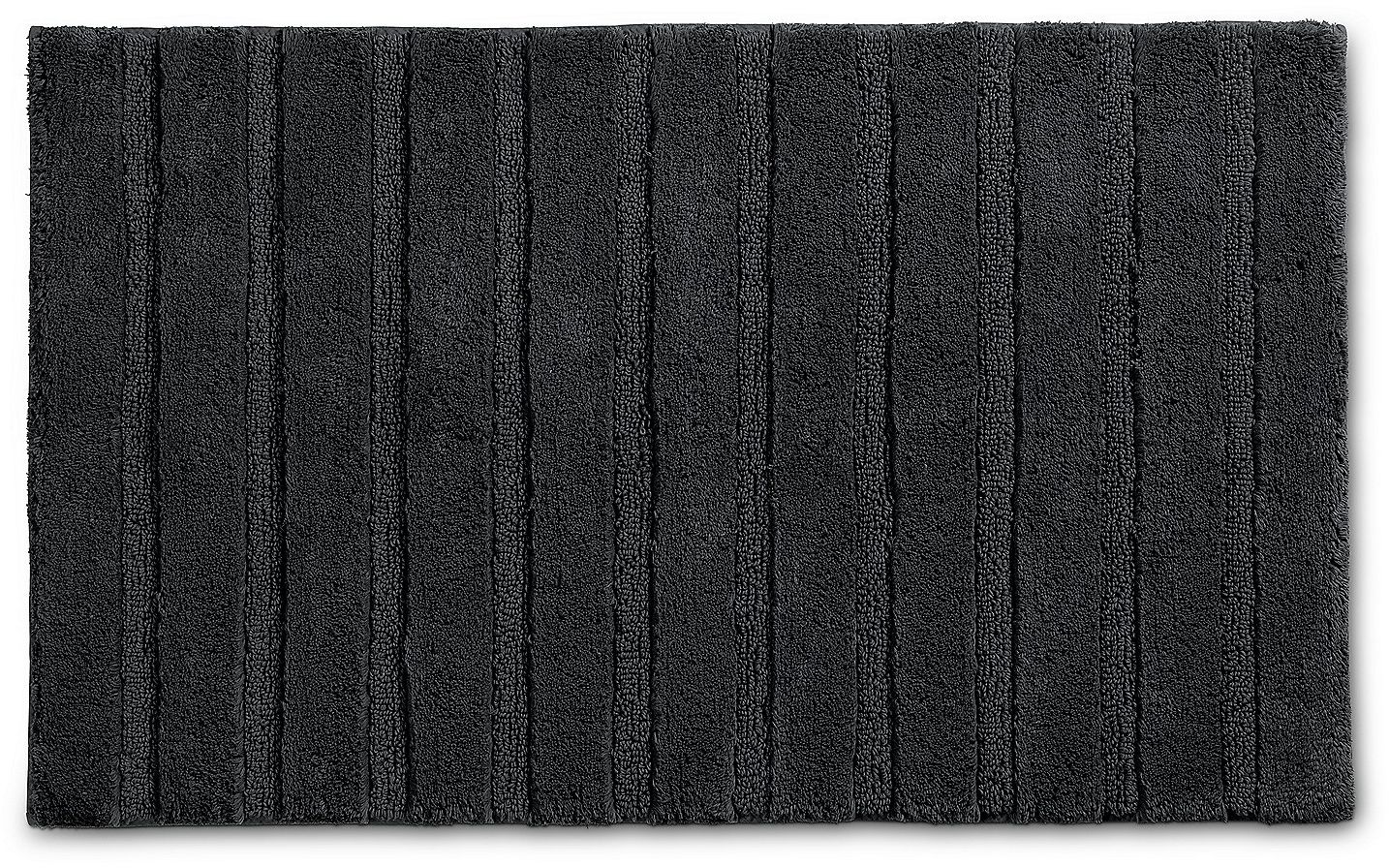 Kela Megan koupelnová podložka 100x60 cm obdélníkový černá 24714