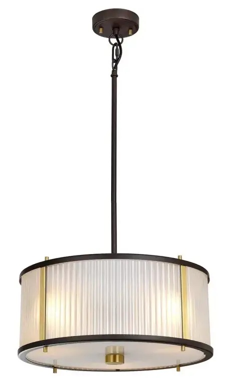Elstead Lighting Corona závěsné svítidlo 3x60 W mosaz-hnědá DL-CORONA-3P-BAB