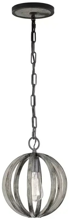 Elstead Lighting Allier závěsné svítidlo 1x60 W dřevo FE-ALLIER-P-WW