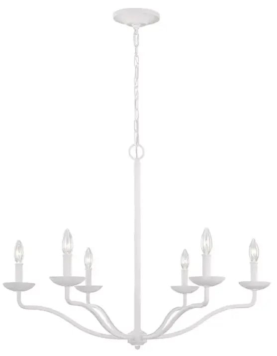Elstead Lighting Annie závěsné svítidlo 6x40 W bílá FE-ANNIE6-PSW