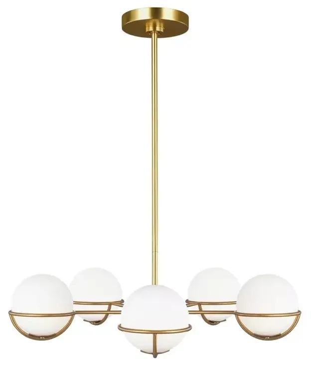 Elstead Lighting Apollo závěsné svítidlo 5x3 W mosaz FE-APOLLO5-BB