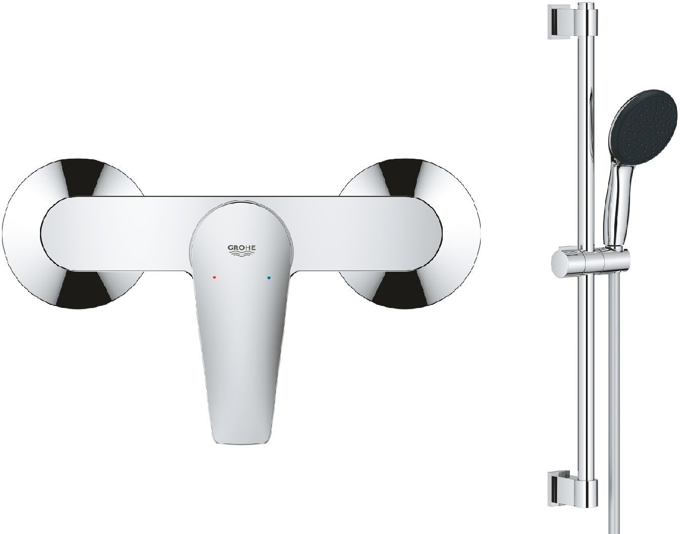 Sada sprchová baterie Grohe Start Edge 24197001, sprchová sada Grohe Vitalio Start 27942001