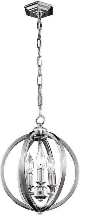 Elstead Lighting Corinne závěsné svítidlo 3x60 W nikl FE-CORINNE-3P-S