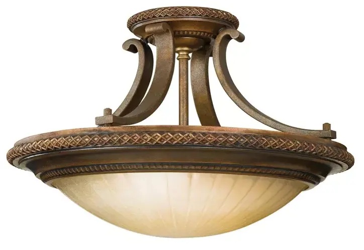 Elstead Lighting Kelham Hall stropní světlo 2x60 W zlatá-hnědá FE-KELHAM-HALL-SF
