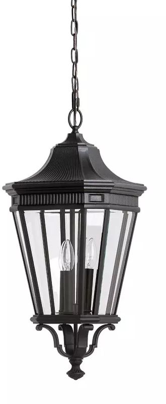 Elstead Lighting Cotswold Lane venkovní závěsná lampa 3x60 W černá FE-COTSLN8-L-BK