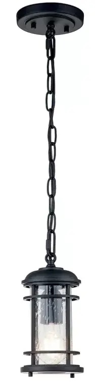 Elstead Lighting Lighthouse závěsné svítidlo 1x60 W černá FE-LIGHTHOUSE8-S-BLK