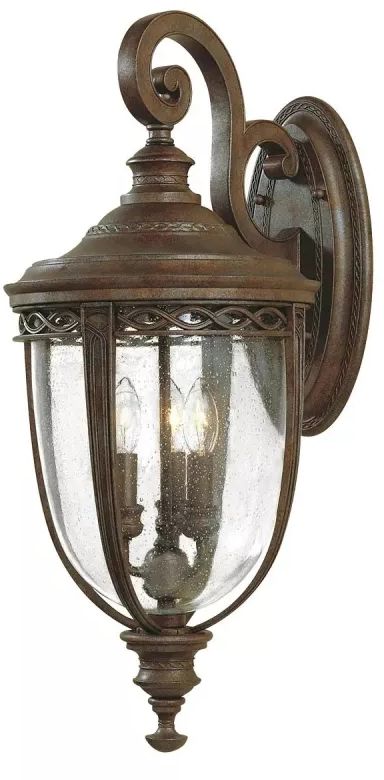 Elstead Lighting English Bridle venkovní nástěnné svítidlo 3x60 W hnědá FE-EB2-L-BRB
