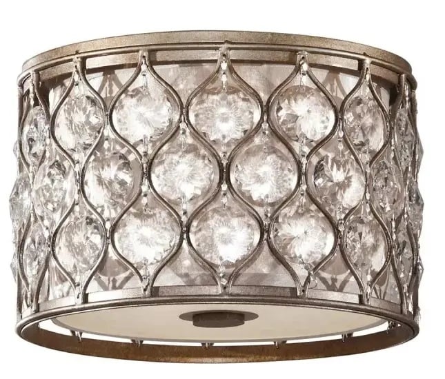 Elstead Lighting Lucia nástěnné svítidlo 2x60 W stříbrná FE-LUCIA-F