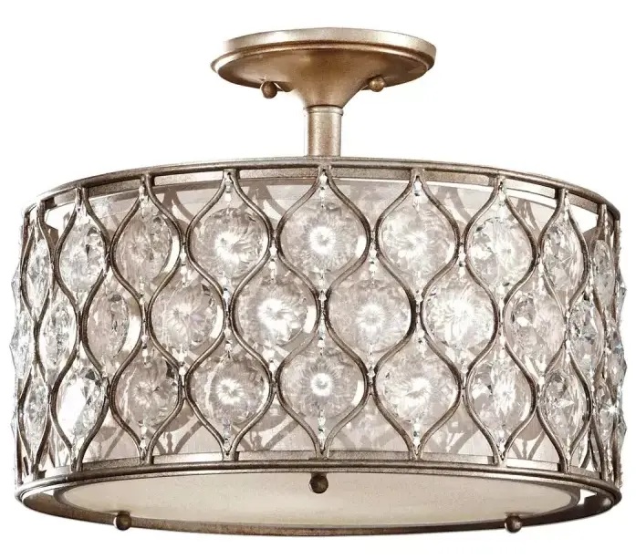 Elstead Lighting Lucia stropní světlo 3x60 W stříbrná FE-LUCIA-SF