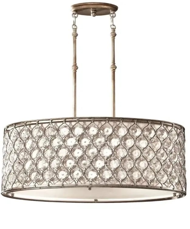 Elstead Lighting Lucia závěsné svítidlo 3x60 W stříbrná FE-LUCIA-P-A