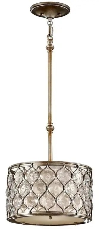 Elstead Lighting Lucia závěsné svítidlo 1x60 W stříbrná FE-LUCIA-P-C