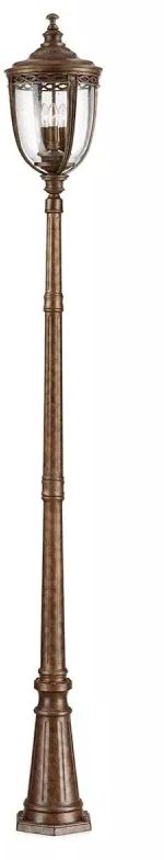 Elstead Lighting English Bridle venkovní stojací lampa 3x60 W hnědá FE-EB5-L-BRB