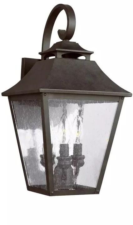 Elstead Lighting Galena venkovní nástěnné svítidlo 3x40 W hnědá FE-GALENA2-L-SBL