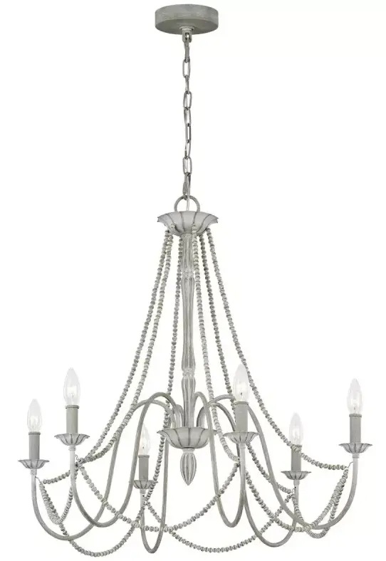 Elstead Lighting Maryville závěsné svítidlo 6x60 W šedá/popelavá FE-MARYVILLE6