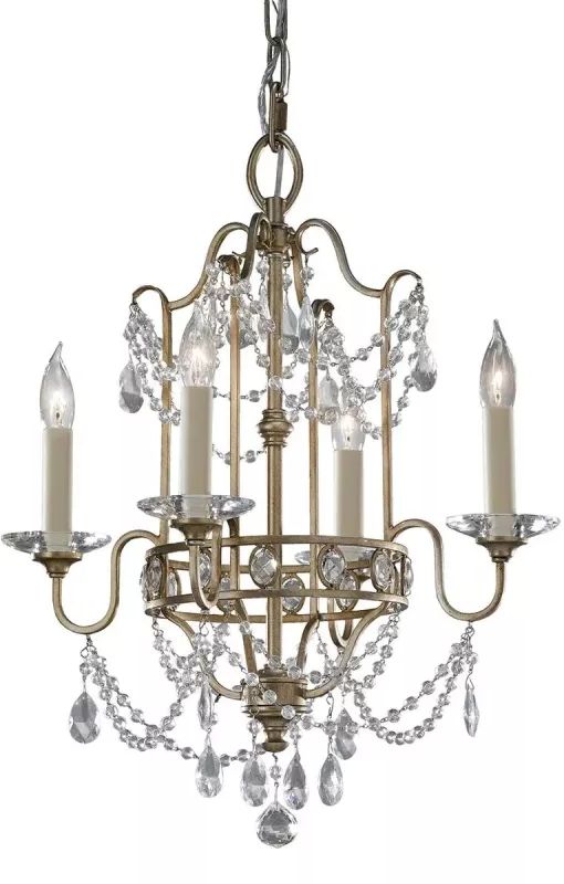 Elstead Lighting Gianna závěsné svítidlo 4x60 W stříbrná FE-GIANNA4