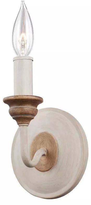 Elstead Lighting Hartsville nástěnné svítidlo 1x40 W bílá-dřevo FE-HARTSVILLE1
