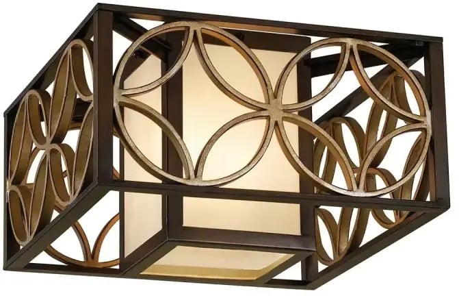 Elstead Lighting Remy nástěnné svítidlo 2x60 W zlatá-hnědá FE-REMY-F