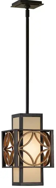 Elstead Lighting Remy závěsné svítidlo 1x60 W zlatá-hnědá FE-REMY-P-C