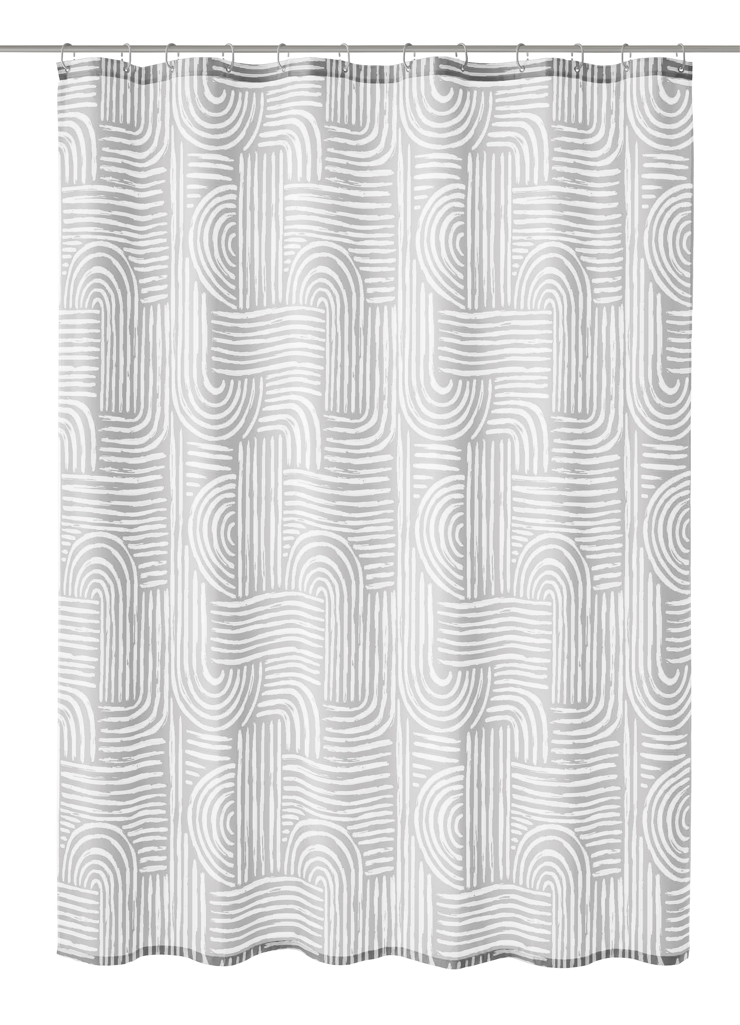 Kleine Wolke Linja sprchový závěs 200x180 cm šedá 7848913305