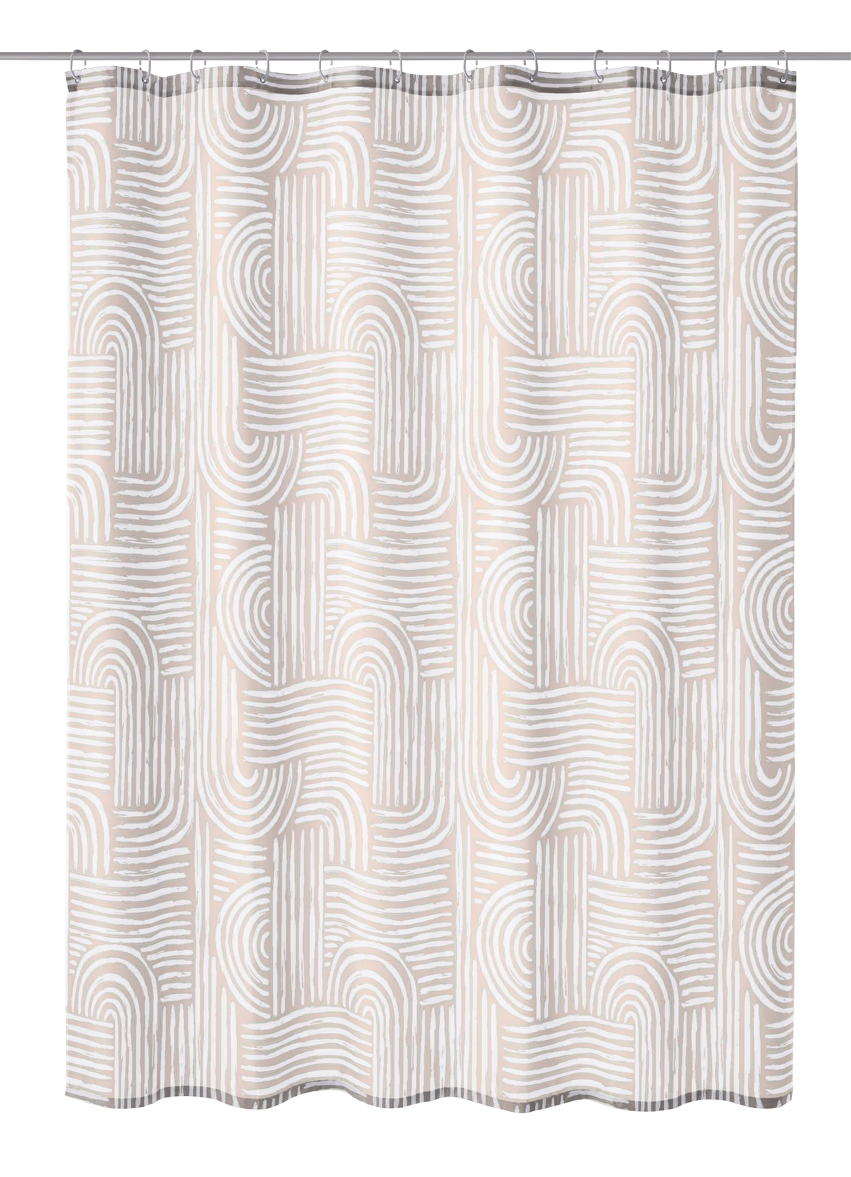 Kleine Wolke Linja sprchový závěs 200x180 cm bežová 7848289305