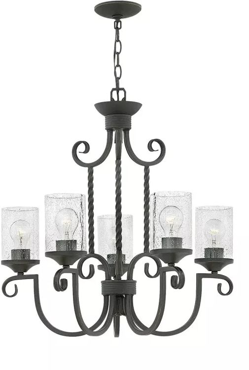 Elstead Lighting Casa závěsné svítidlo 5x60 W černá HK-CASA5