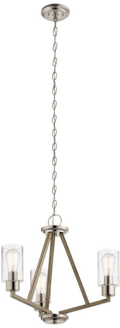 Elstead Lighting Deryn závěsné svítidlo 3x60 W šedá/popelavá KL-DERYN3-DAG