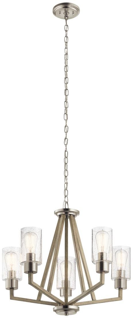 Elstead Lighting Deryn závěsné svítidlo 5x60 W šedá/popelavá KL-DERYN5-DAG