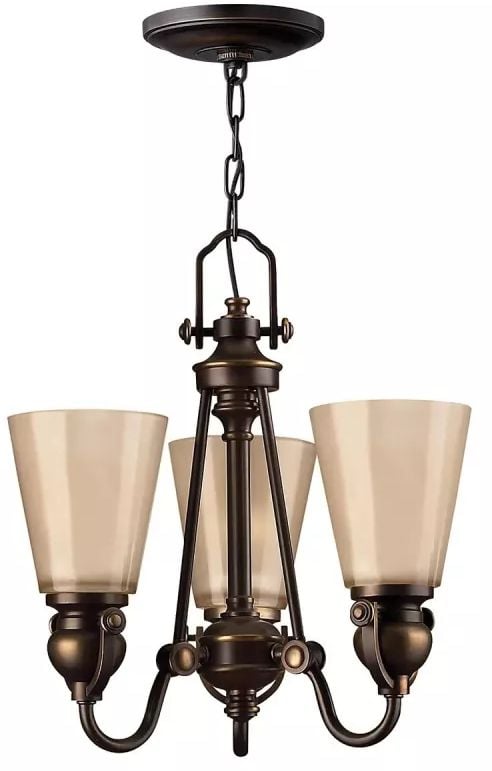 Elstead Lighting Mayflower závěsné svítidlo 3x60 W hnědá HK-MAYFLOWER3