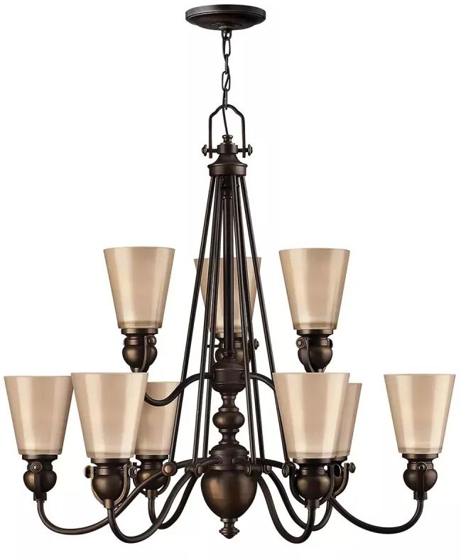 Elstead Lighting Mayflower závěsné svítidlo x60 W hnědá HK-MAYFLOWER9