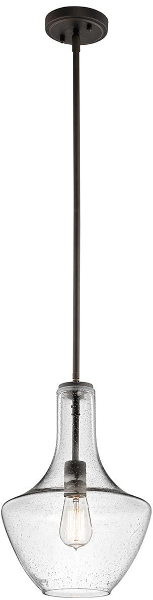 Elstead Lighting Everly závěsné svítidlo 1x60 W hnědá KL-EVERLY-P-S-OZ