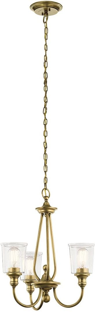 Elstead Lighting Waverly závěsné svítidlo 3x60 W mosaz KL-WAVERLY3-NBR
