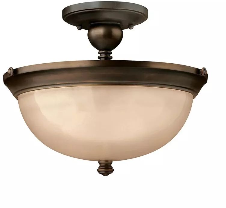 Elstead Lighting Mayflower stropní světlo 3x60 W hnědá HK-MAYFLOWER-SF