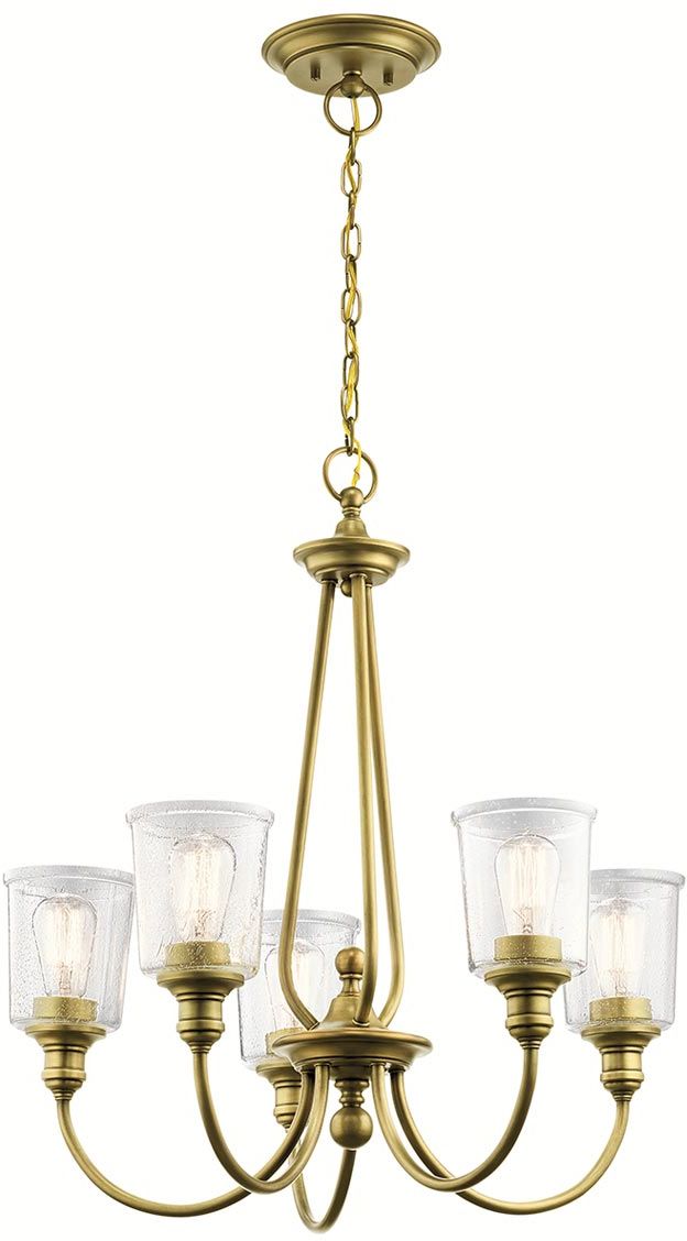 Elstead Lighting Waverly závěsné svítidlo 5x60 W mosaz KL-WAVERLY5-NBR