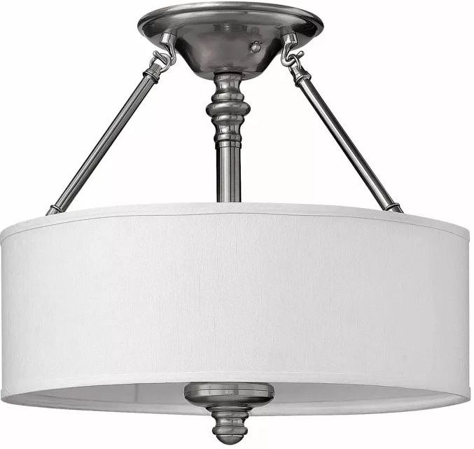Elstead Lighting Sussex stropní světlo 3x60 W nikl HK-SUSSEX-SF