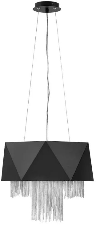 Elstead Lighting Zuma závěsné svítidlo 6x60 W černá-stříbrná HK-ZUMA6-SBS