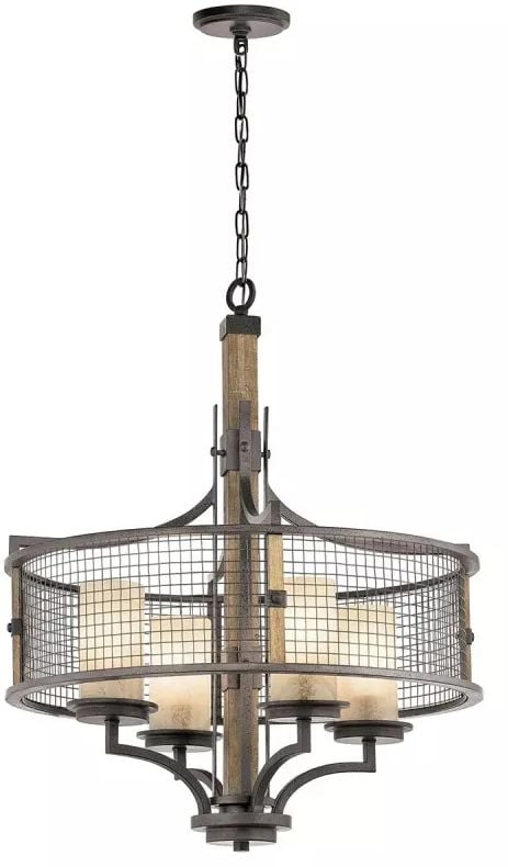 Elstead Lighting Ahrendale závěsné svítidlo 4x60 W hnědá KL-AHRENDALE4