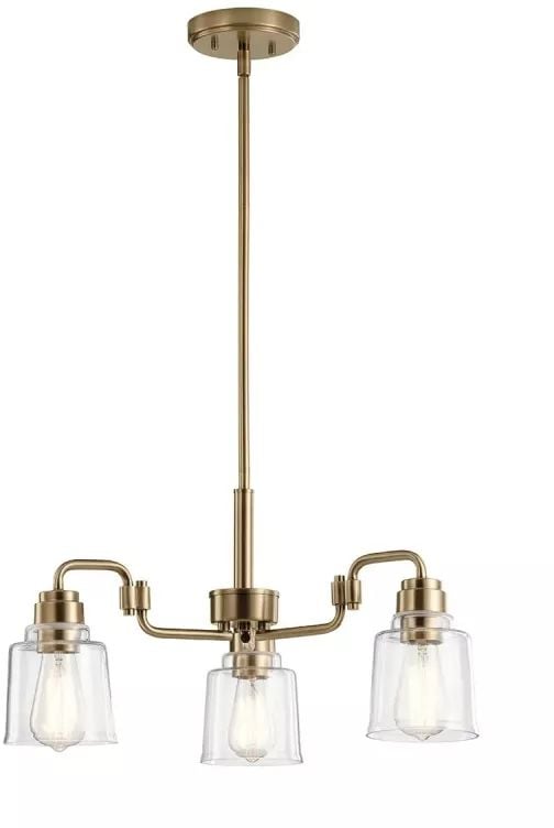 Elstead Lighting Aivian závěsné svítidlo 3x60 W mosaz KL-AIVIAN3-WBR