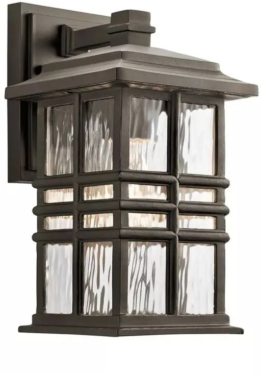 Elstead Lighting Beacon Square venkovní nástěnné svítidlo 1x60 W hnědá KL-BEACON-SQUARE-S-OZ