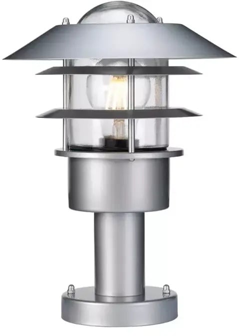 Elstead Lighting Helsingor venkovní stojací lampa 1x60 W stříbrná HELSINGOR-PED