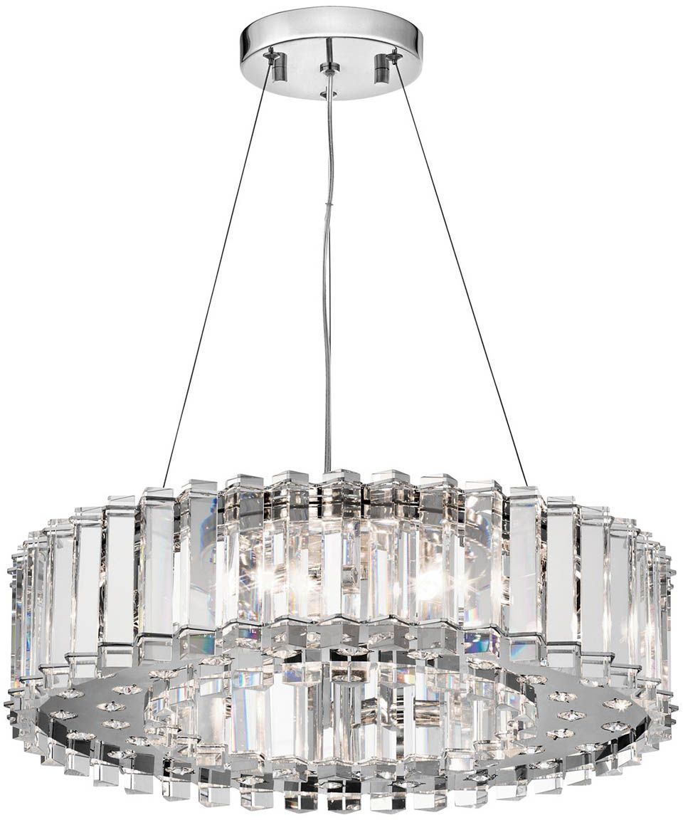 Elstead Lighting Crystal Skye závěsné svítidlo x3 W chrom KL-CRYSTAL-SKYE8