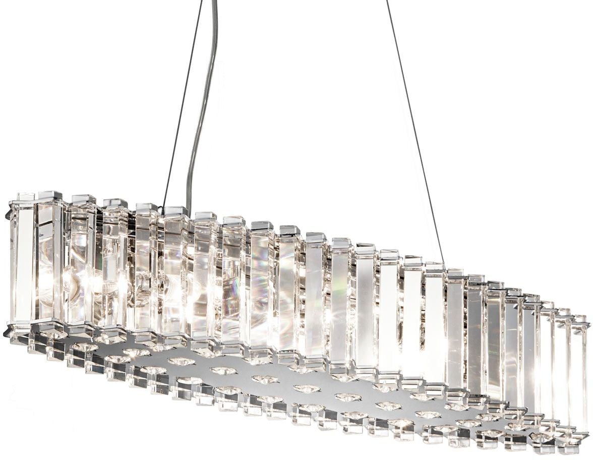 Elstead Lighting Crystal Skye závěsné svítidlo x3 W chrom KL-CRYSTAL-SKYE-ISLE