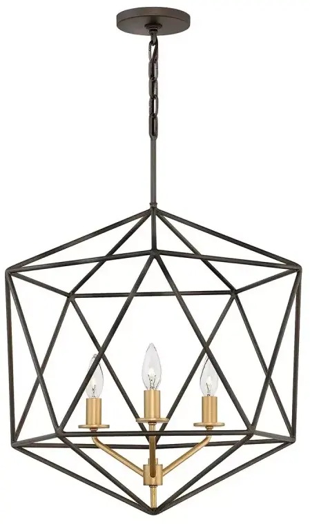 Elstead Lighting Astrid závěsné svítidlo 3x60 W zlatá-hnědá HK-ASTRID-3P