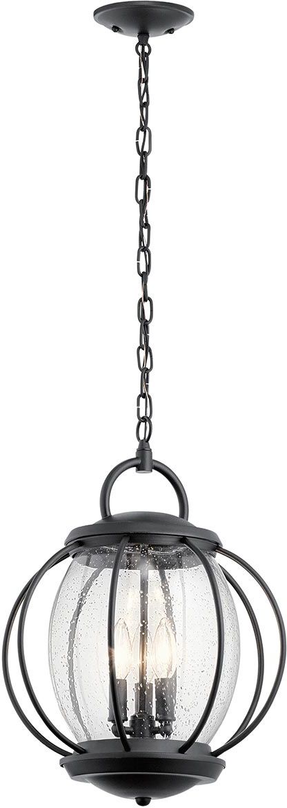 Elstead Lighting Vandalia venkovní závěsná lampa 3x60 W černá KL-VANDALIA8-L