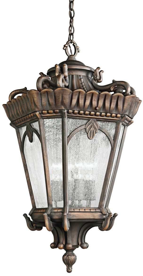 Elstead Lighting Tournai venkovní závěsná lampa 4x60 W šedá-hnědá KL-TOURNAI8G-XL