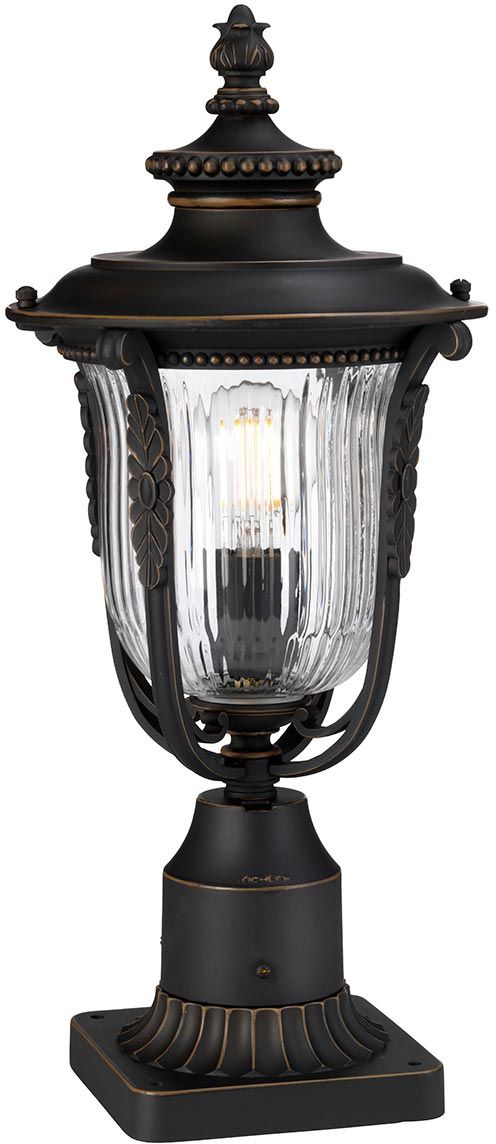 Elstead Lighting Luverne venkovní stojací lampa 1x60 W hnědá KL-LUVERNE3-M