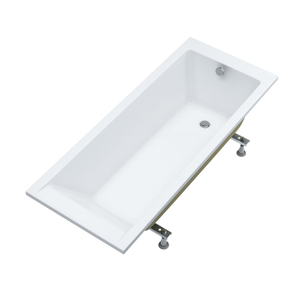 Schedline Milos Set obdélníková vana 150x70 cm bílá 3WSP.M1P-15070