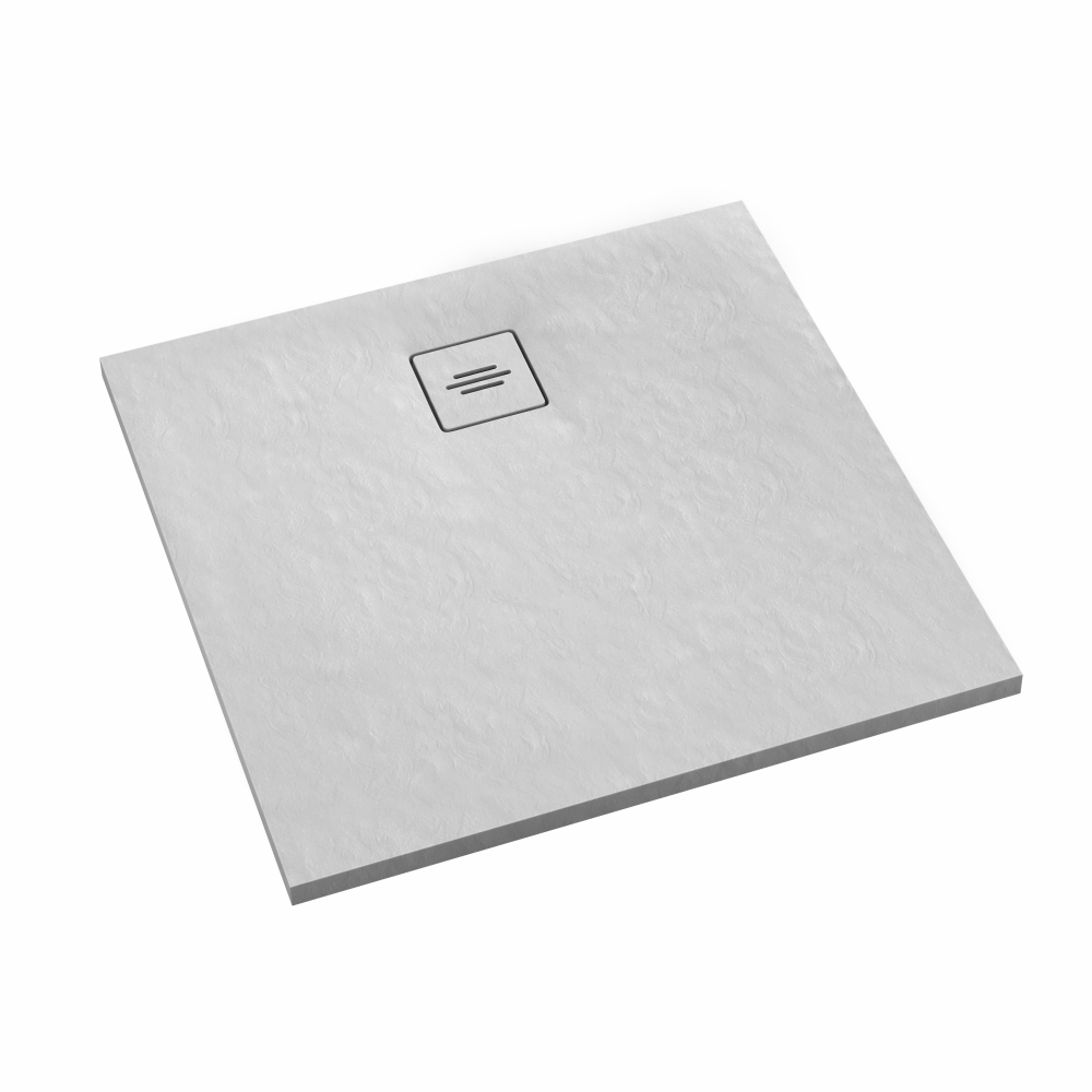 Schedline Protos White Stone čtvercová sprchová vanička 100x100 cm bílá 3SP.P1K-100100/B/ST-M1/B/ST