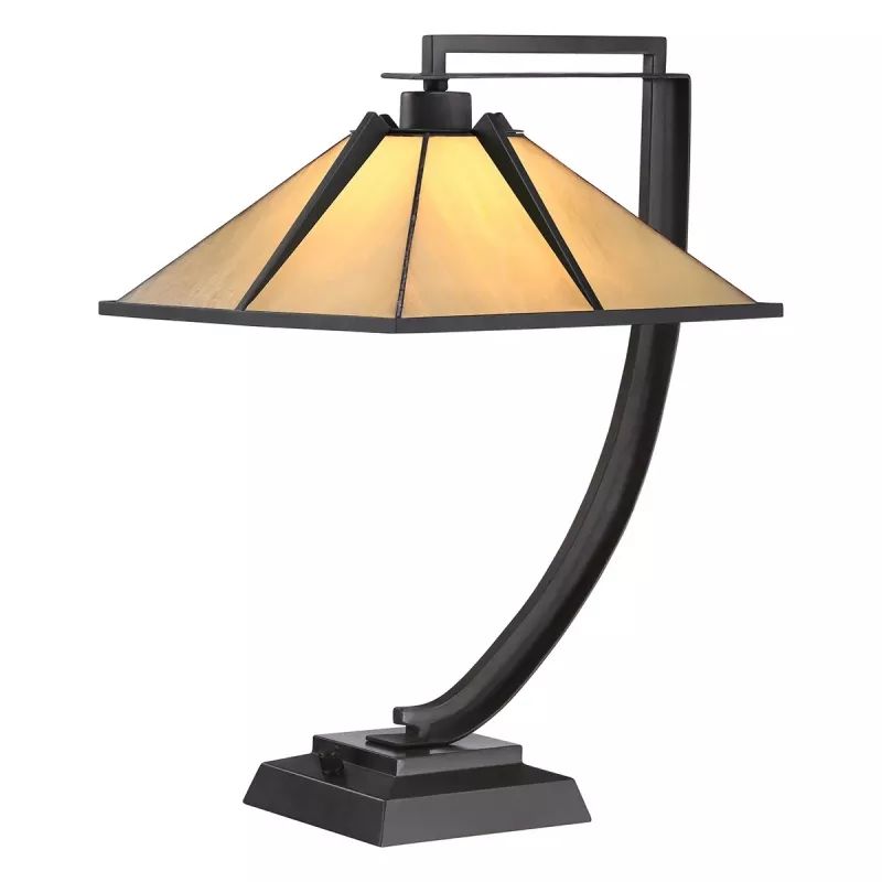 Elstead Lighting Pomeroy stolní lampa 1x60 W hnědá QZ-POMEROY-TL